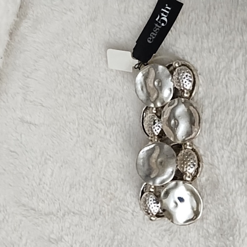 Silver stretch bracelet by East 5th